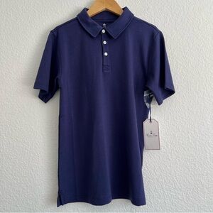 Classic Prep Navy Polo Shirt Pima Cotton
